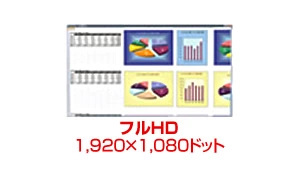 【画像】フルHD(1,920×1,080ドット)画面イメージ