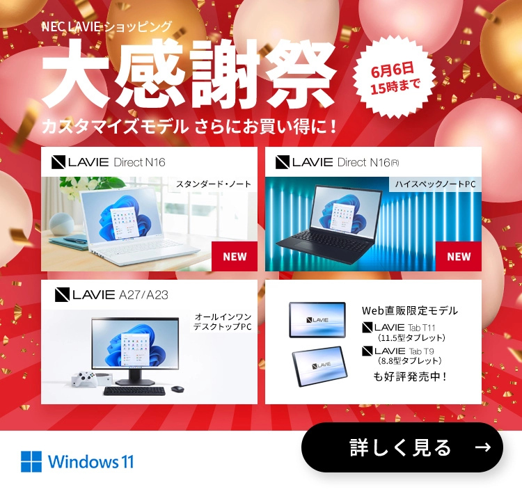 【通販日本製】人気のLAVIE保存容量贅沢750GB初心者学生主婦オススメノートパソコン Windowsノート本体