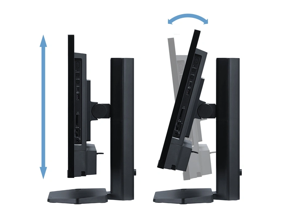見やすく疲れにくい設計画面を自由に調節