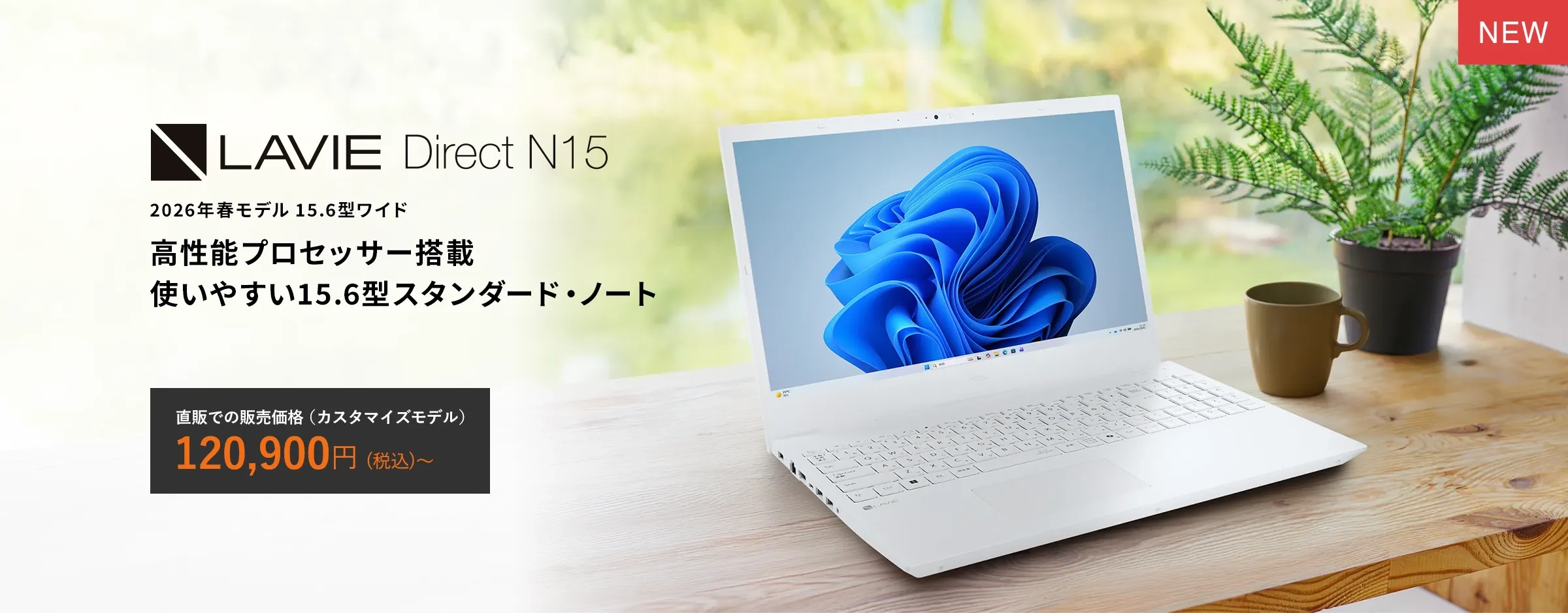 2026年春モデル LAVIE Direct N15